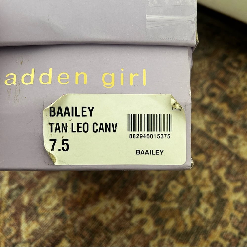 Madden Girl Leopard Print Sneakers Baailey 7.5 - Picture 4 of 4